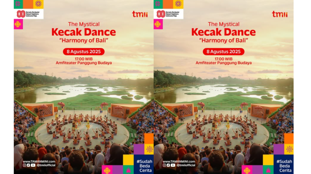 Jangan Lewatkan! Pertujukan Tari Kecak Kembali Hadir di TMII 8 Agustus 2025