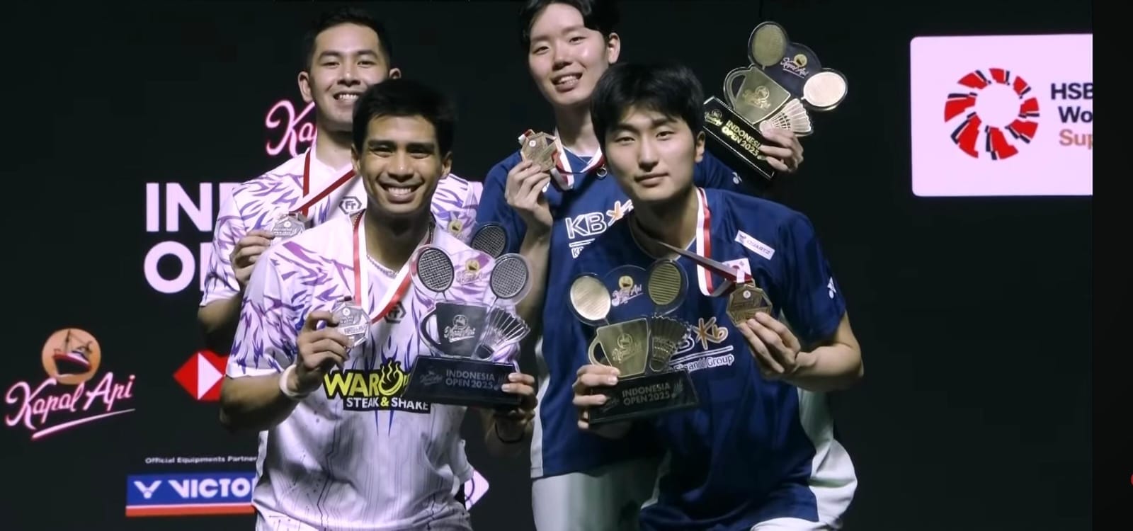 Sabar Karyaman/Reza Pahlevi Kalah dari Ganda Putra Korsel, Indonesia Open 2025 Nihil Gelar Juara