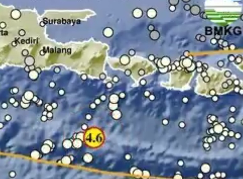 BMKG: Gempa Magnitudo 4,6 Guncang Bali Selatan, Waspada!