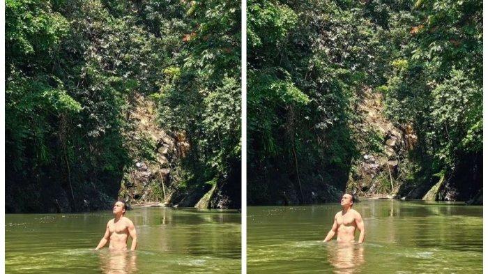 Viral! Nicholas Saputra Unggah Foto Telanjang Dada di Sungai Tangkahan, Warganet Heboh