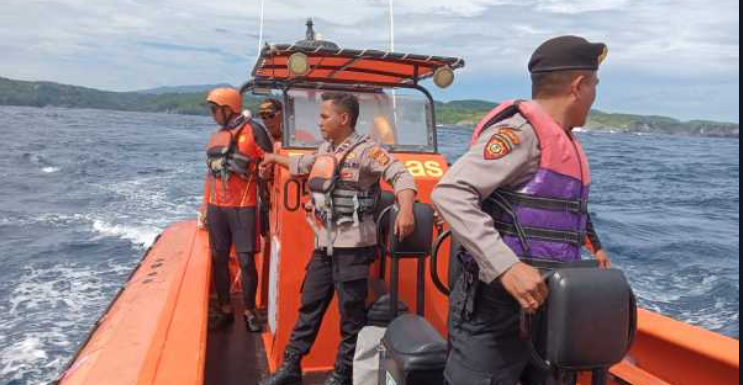 Proses Pencarian Jasad WNA Jepang yang Hilang saat Mancing di Nusa Penida Dilanjutkan