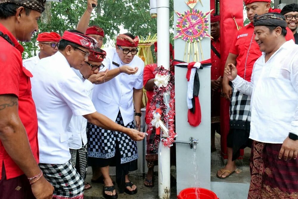 Bupati Sanjaya Resmikan Tower Beji, Solusi Atasi Krisis Air Bersih 