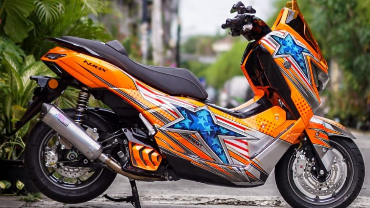 Modifikator Ini Bawa Nuansa Nostalgia Balap Legendaris di Modifikasi NMAX 