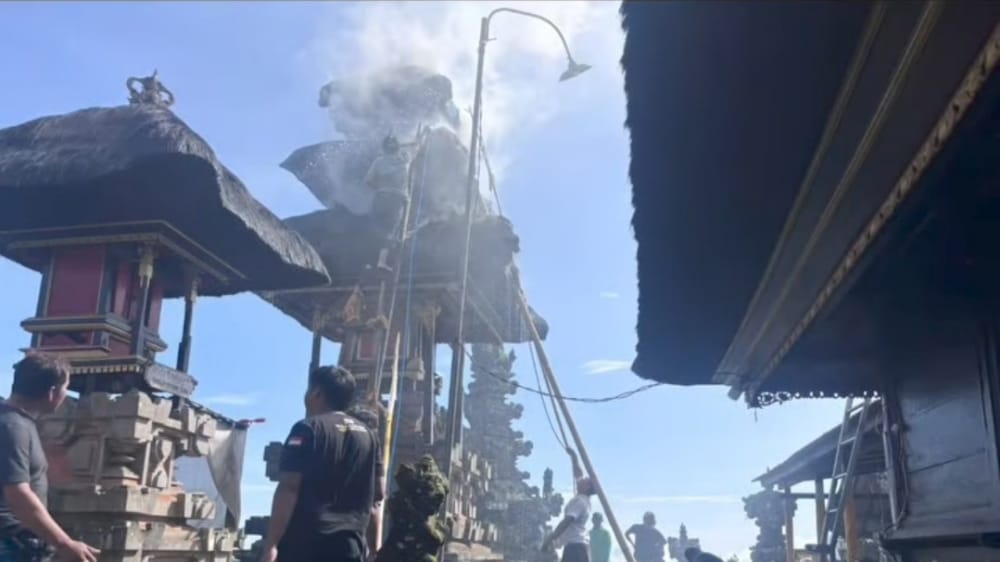 Kebakaran Landa Pura Puseh Kintamani Jumat Pagi, Kerugian Ditaksir Rp400 Juta