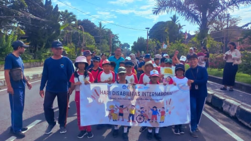 Ratusan Siswa Meriahkan Peringatan HDI 2025 di Alun-Alun Bangli