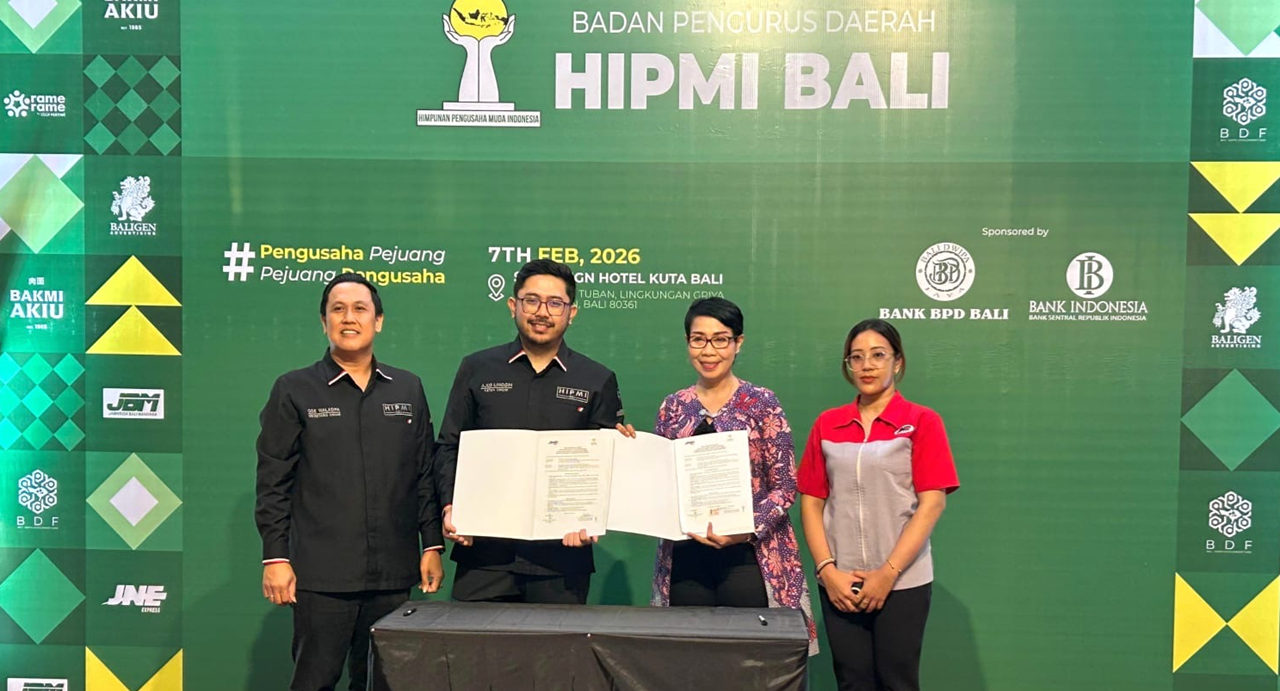 Gandeng HIPMI Bali, JNE Perkuat Dukungan Logistik untuk UMKM