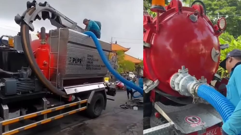Tangani Sumbatan Saluran Air, Dua Mesin Vacuum Jetting Resmi Beroperasi di Denpasar