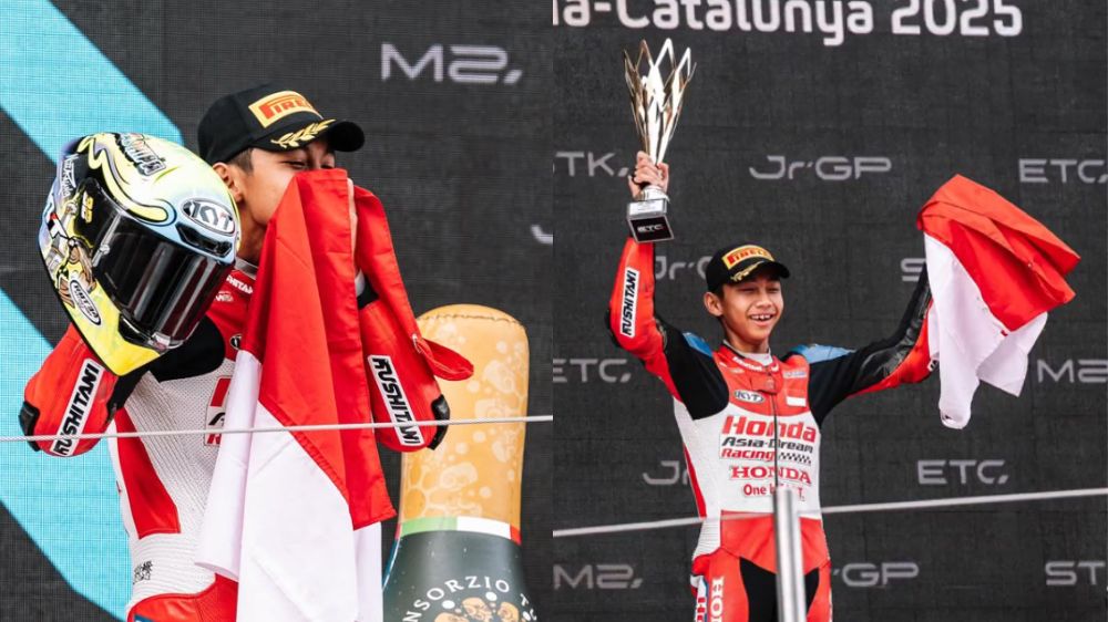 Pembalap Muda Indonesia, Kiandra Ramadhipa Raih Kemenangan Bersejarah di European Talent Cup Catalunya 2025