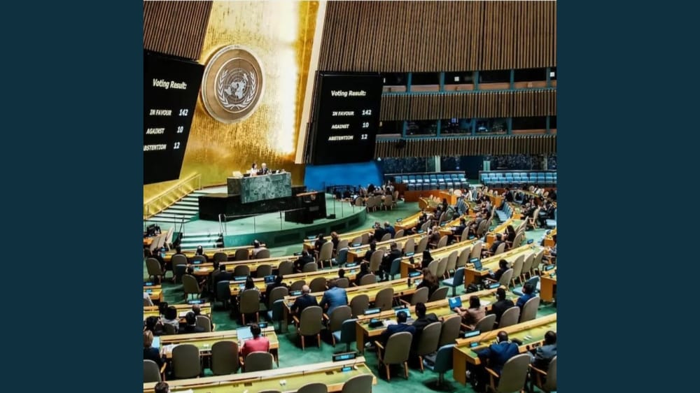 Majelis Umum PBB Sahkan Resolusi Palestina Merdeka, 142 Negara Setuju