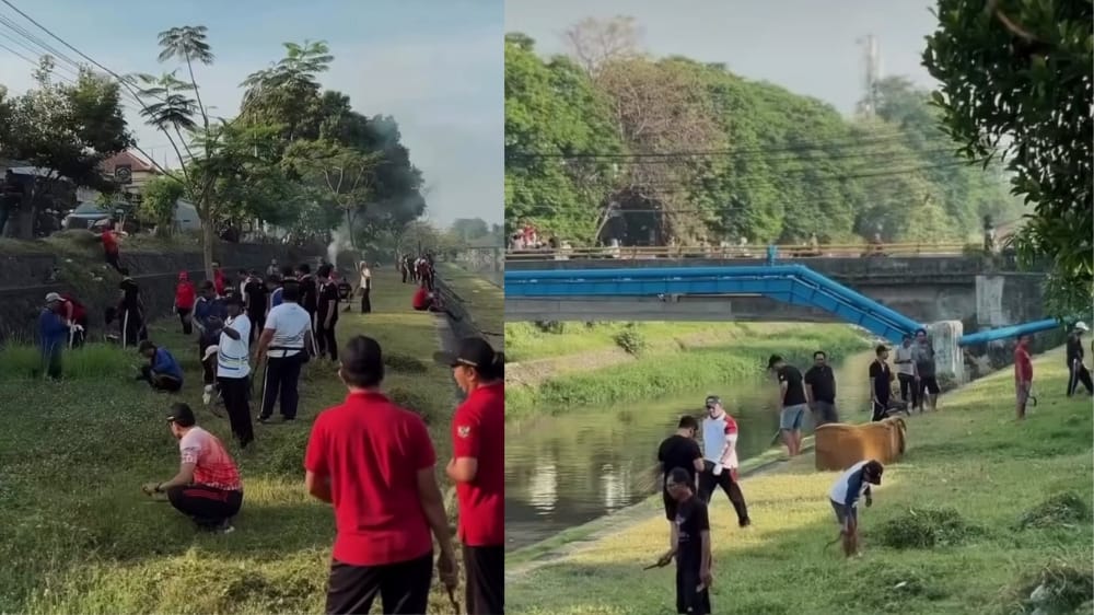 Peringati Tumpek Wariga, Denpasar Bersihkan Sungai dan Tanam Pohon di Taman Pancing