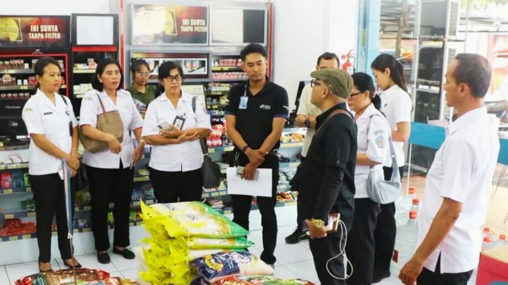 Satgas Pangan Polda Bali Pastikan Harga Beras Sesuai HET Saat Sidak di Pasar dan Ritel