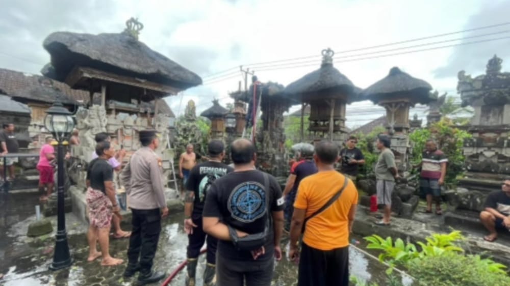 Ubud Dilanda Dua Kebakaran Sehari, Pelinggih Warga Terbakar Diduga Akibat Kembang Api