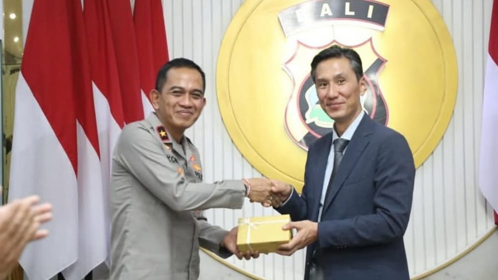 Wakapolda Bali Terima Kunjungan Kehormatan Atase Polisi Korea Selatan