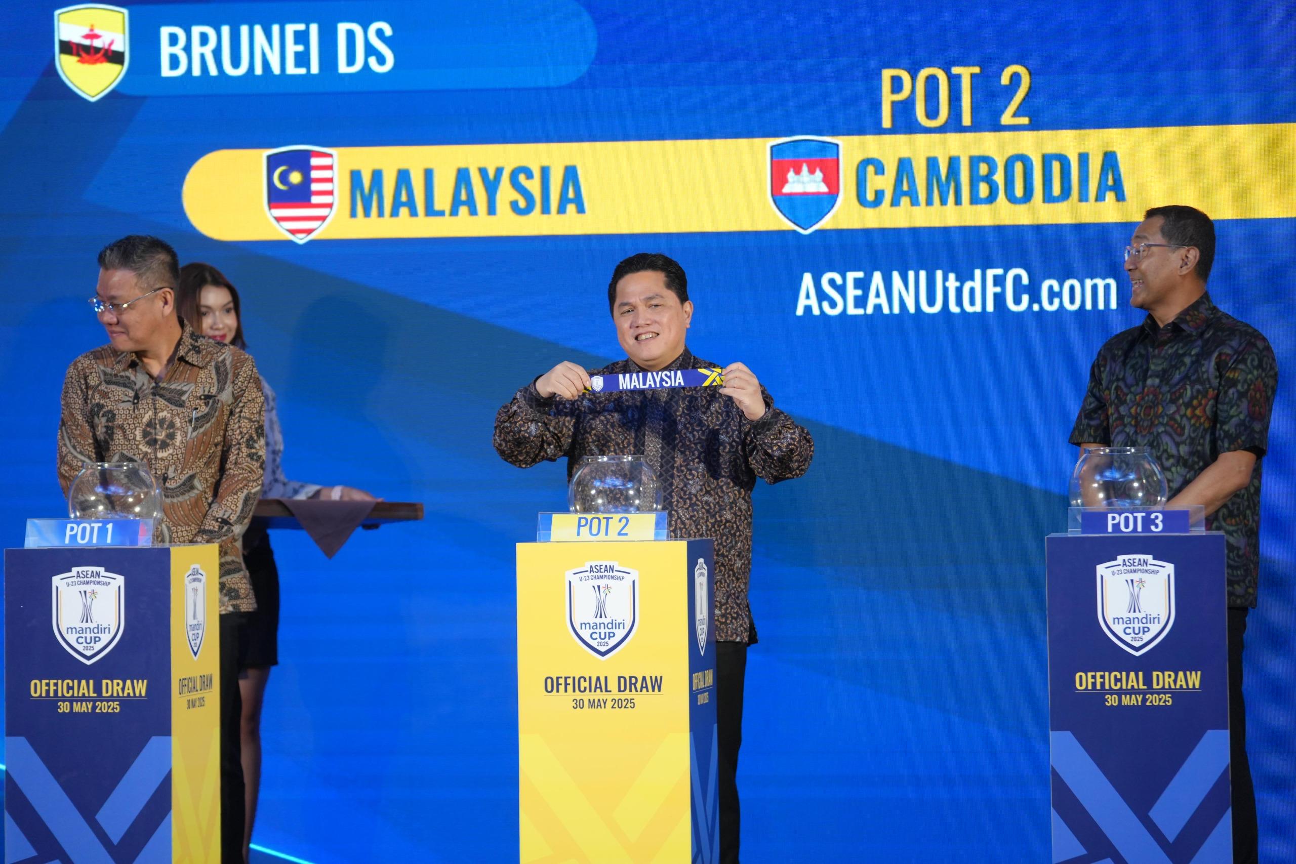 Hasil Drawing ASEAN U-23 Championship 2025, Erick Thohir: Sudah Kangen Kita Ketemu Malaysia