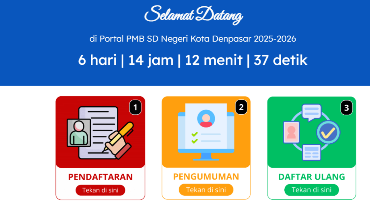 Pendaftaran SPMB 2025 SD-SMP di Denpasar Segera Dibuka, Ini Dokumen yang Wajib Disiapkan!