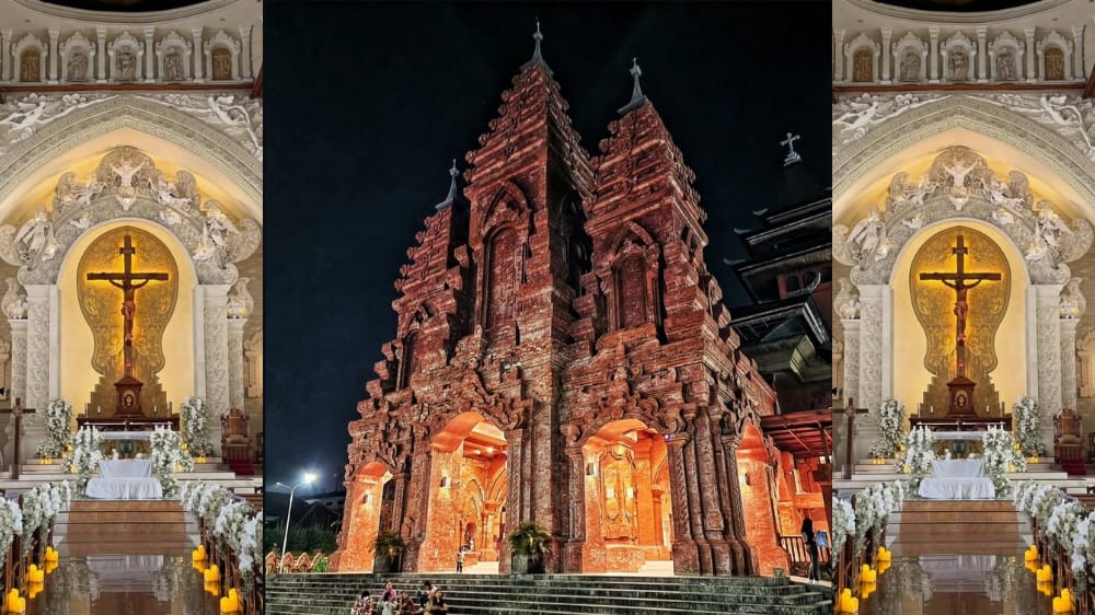 Sambut Nataru, Gereja Katedral Denpasar Gelar Delapan Sesi Misa Natal