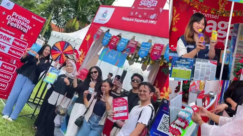 Telkomsel Ramaikan Denpasar Festival ke-18 dengan Booth Pelayanan dan Penguatan Jaringan