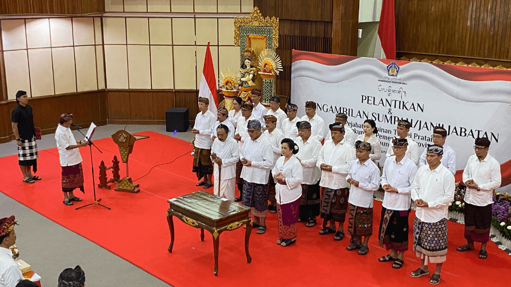 Gubernur Wayan Koster Rotasi 21 Pejabat Eselon II Pemprov Bali, Berikut Daftar Nama dan Jabatan Baru