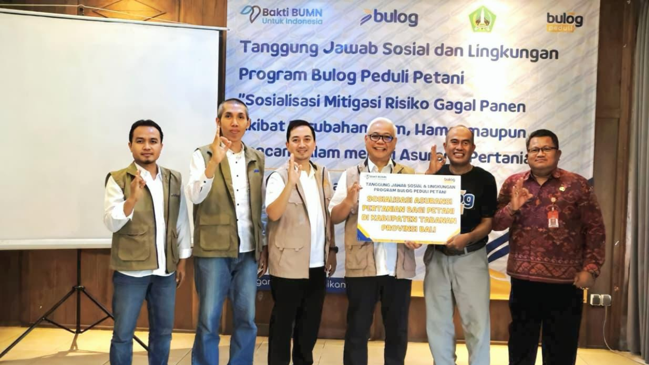 Bulog Gelar Sosialisasi Asuransi Pertanian bagi Petani Kabupaten Tabanan