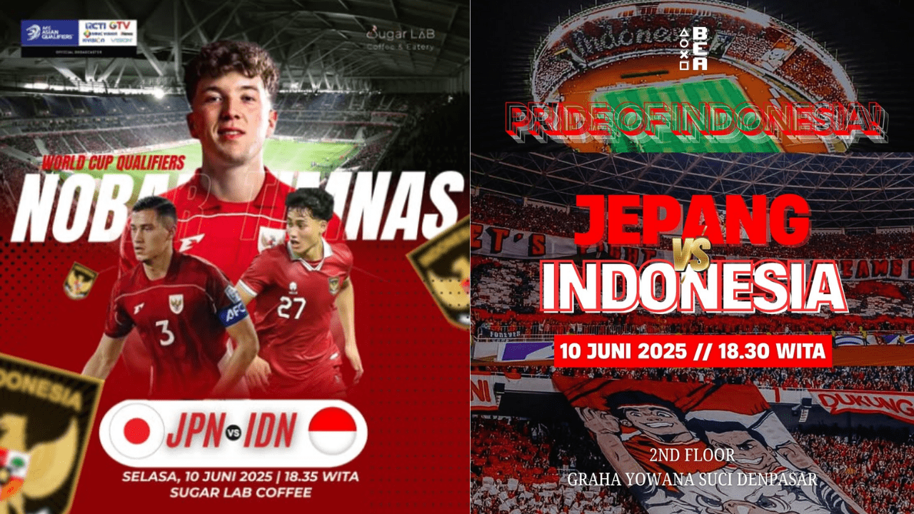 6 Lokasi Nobar Timnas Indonesia vs Jepang di Bali Sore ini, Warga Jangan Lupa Dukung Skuad Garuda!