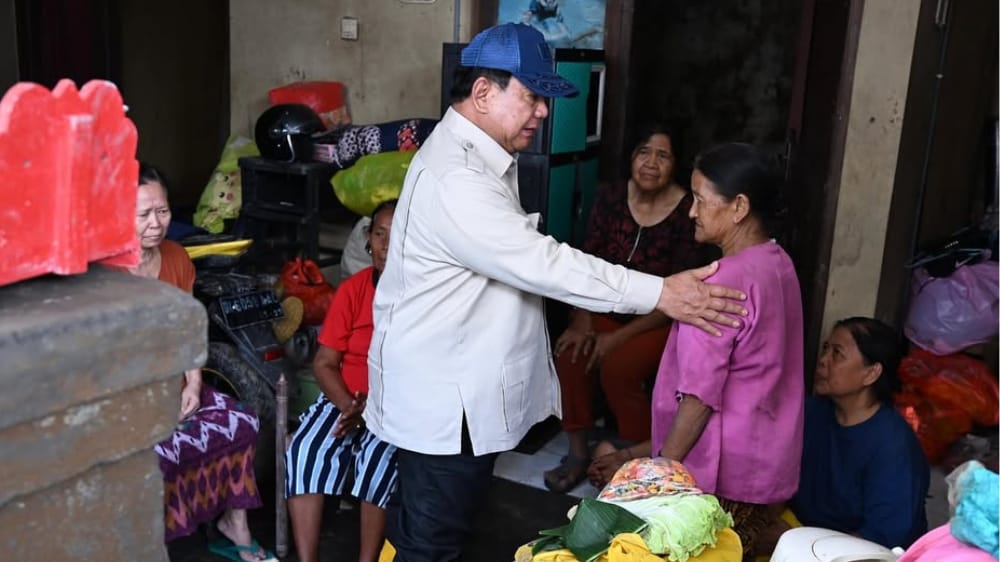 Prabowo Subianto Kunjungi Lokasi Banjir Bali Sekaligus Tinjau Kondisi Pascabencana