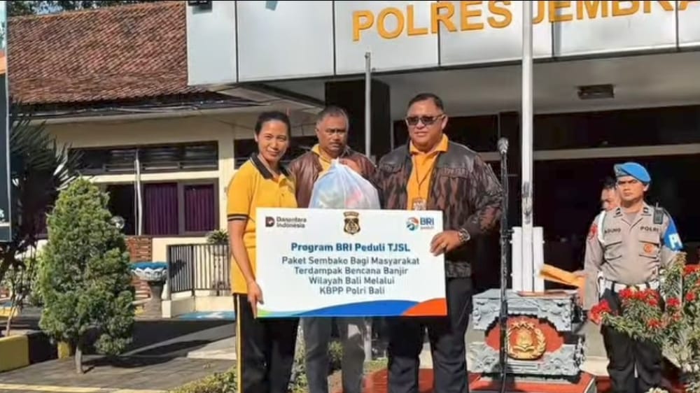 KBPP Polri Bali Beri Bantuan untuk Personel Polres Jembrana dan PP Polri yang Terdampak Banjir