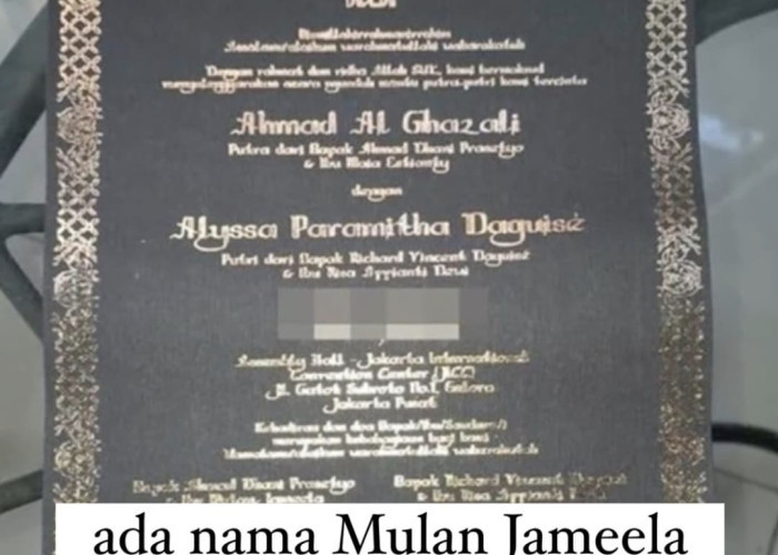 Viral! Beredar Undangan Nikah Al Ghazali dan Alyssa Daguise, Netizen Debat Gegara Nama Mulan Jameela