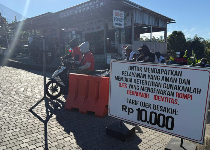 Antara Bhakti dan Rezeki, Ratusan Ojek Dikerahkan Demi Kelancaran IBTK Besakih