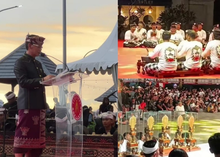 Aksi Baleganjur Ngarap Meriahkan Pembukaan Festival Goa Lawah 2025