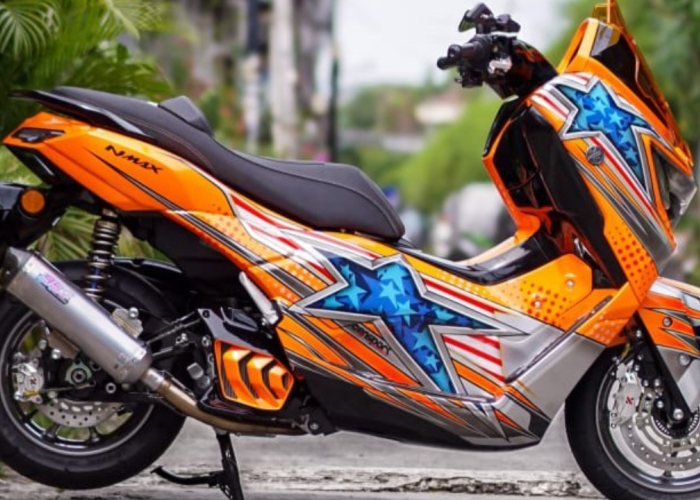 Modifikator Ini Bawa Nuansa Nostalgia Balap Legendaris di Modifikasi NMAX 