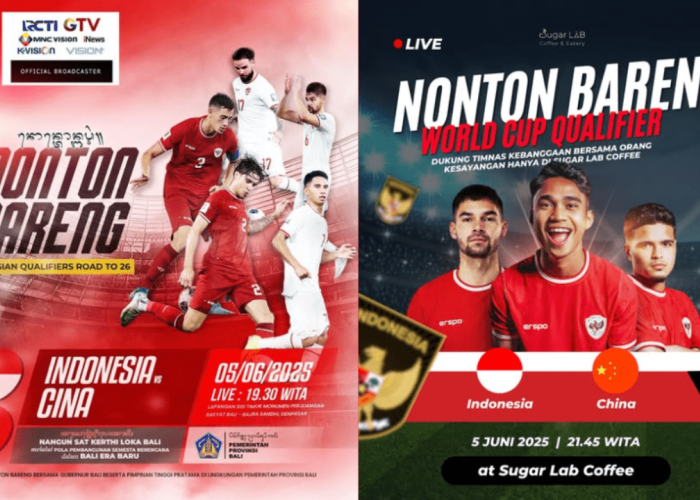 Daftar Lokasi Nobar Timnas Indonesia vs China di Bali Malam ini, Yuk Dukung Skuad Garuda!