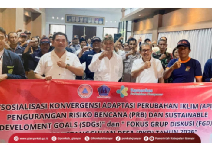 BPBD Gianyar Gelar Sosialisasi Adaptasi Perubahan Iklim dan PRB untuk Perkuat Ketahanan Desa Berkelanjutan