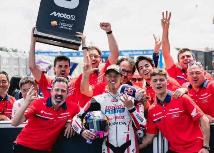 Sejarah Baru! Veda Ega Pratama Jadi Pembalap RI Pertama Naik Podium Moto3