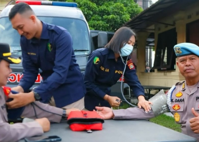 Jaga Kondisi Personel, Biddokkes Polda Bali Berikan Pemeriksaan Kesehatan Selama Ops Cipkon Agung 2026