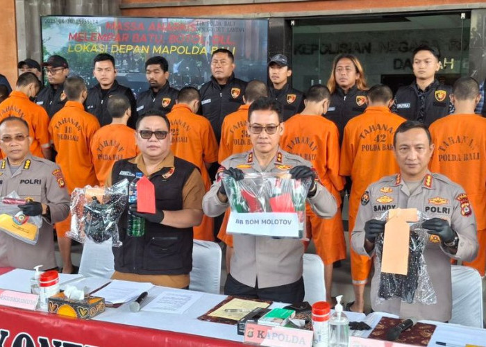 Polda Bali Tahan 14 Tersangka Demo di Bali, 4 di Antaranya Masih Anak-anak