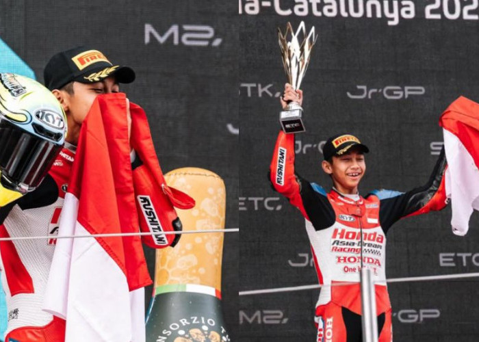 Pembalap Muda Indonesia, Kiandra Ramadhipa Raih Kemenangan Bersejarah di European Talent Cup Catalunya 2025