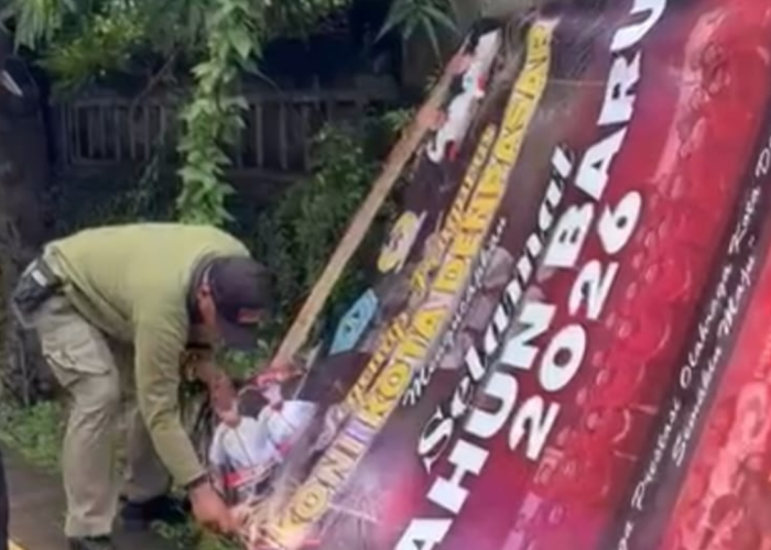 Satpol PP Denpasar Tertibkan Baliho hingga Spanduk yang Tidak Sesuai Ketentuan Terpasang di Fasilitas Umum