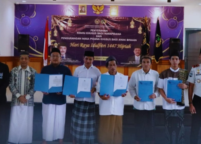 Lapas Karangasem Berikan Remisi ke 197 Napi, Empat Orang Langsung Bebas