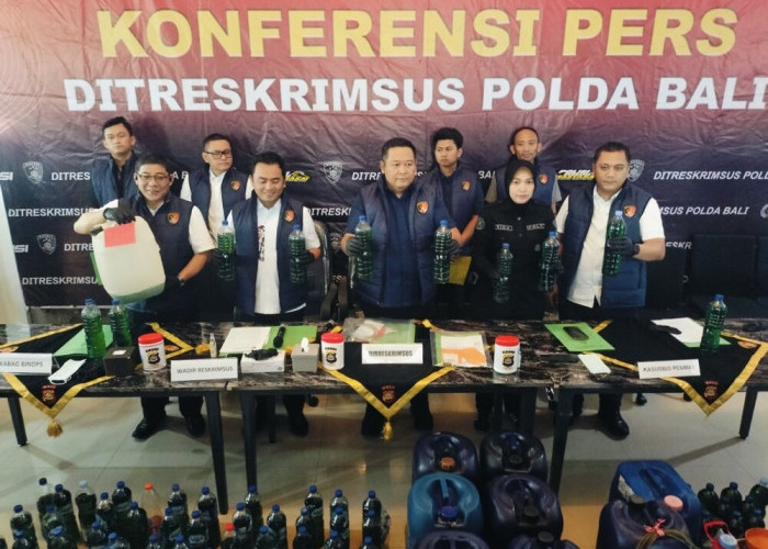 Polda Bali Sita 753 Liter BBM Subsidi, 21 Tersangka Terancam Pidana 6 Tahun Penjara