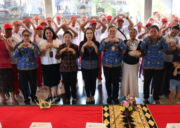 Ny. Ayu Kristi Arya Wibawa Buka Posyandu Paripurna di Serangan, Fokus Cegah Stunting
