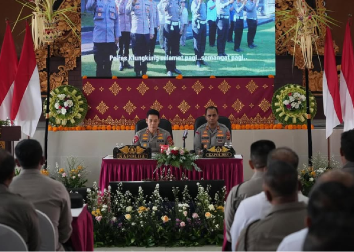 Kapolda Bali Lakukan Kunjungan Kerja ke Polda Klungkung, Ingatkan Bekerja dengan Hati dan Ikhlas 