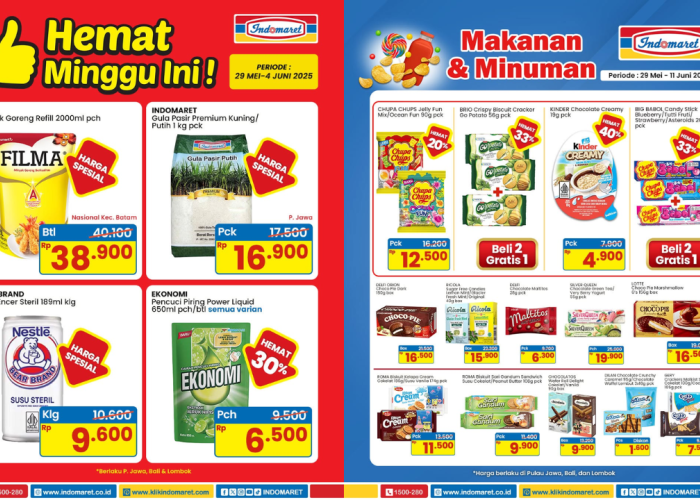 Belanja Super Hemat! Cek Katalog Promo JSM Indomaret Terbaru 30 Mei-1 Juni 2025, Banjir Diskon Kebutuhan Rumah