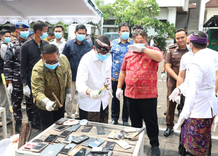 Kejari Denpasar Musnahkan Barang Bukti dari 424 Perkara, Didominasi Narkotika
