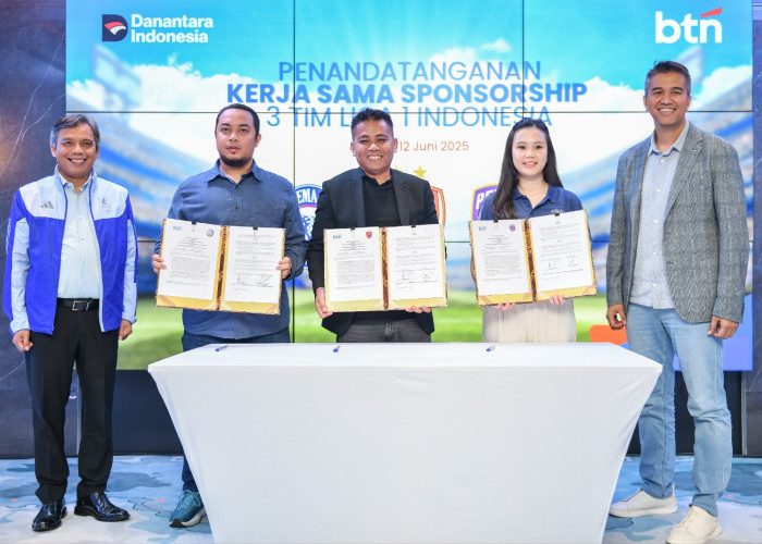 Dorong Kemajuan Sepakbola Indonesia, BTN Jadi Sponsor Tiga Klub Liga 1 Nasional