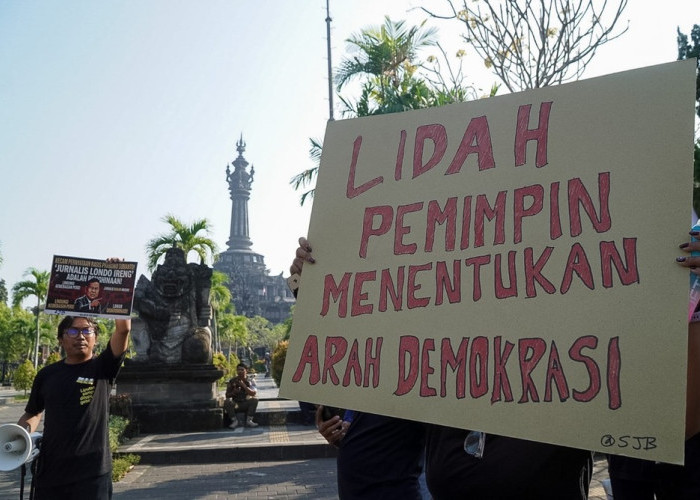 Jurnalis Bali Tuntut Prabowo Cabut Stigma ‘Londo Ireng’ Lewat Aksi Damai, Bentuk Solidaritas Kebebasan Pers