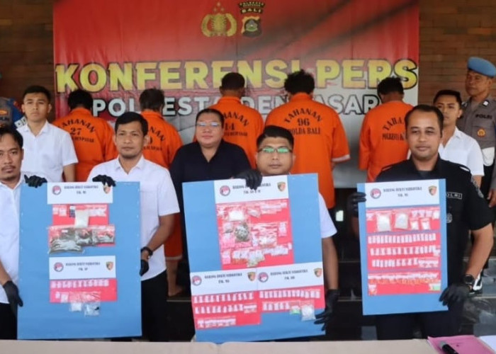 Awal 2026 Dibuka dengan Pengungkapan Enam Kasus Narkoba, Tujuh Pengedar Diamankan Polresta Denpasar