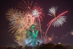 Pesta Tahun Baru di GWK Tanpa Kembang Api, Diganti Musical Laser Show